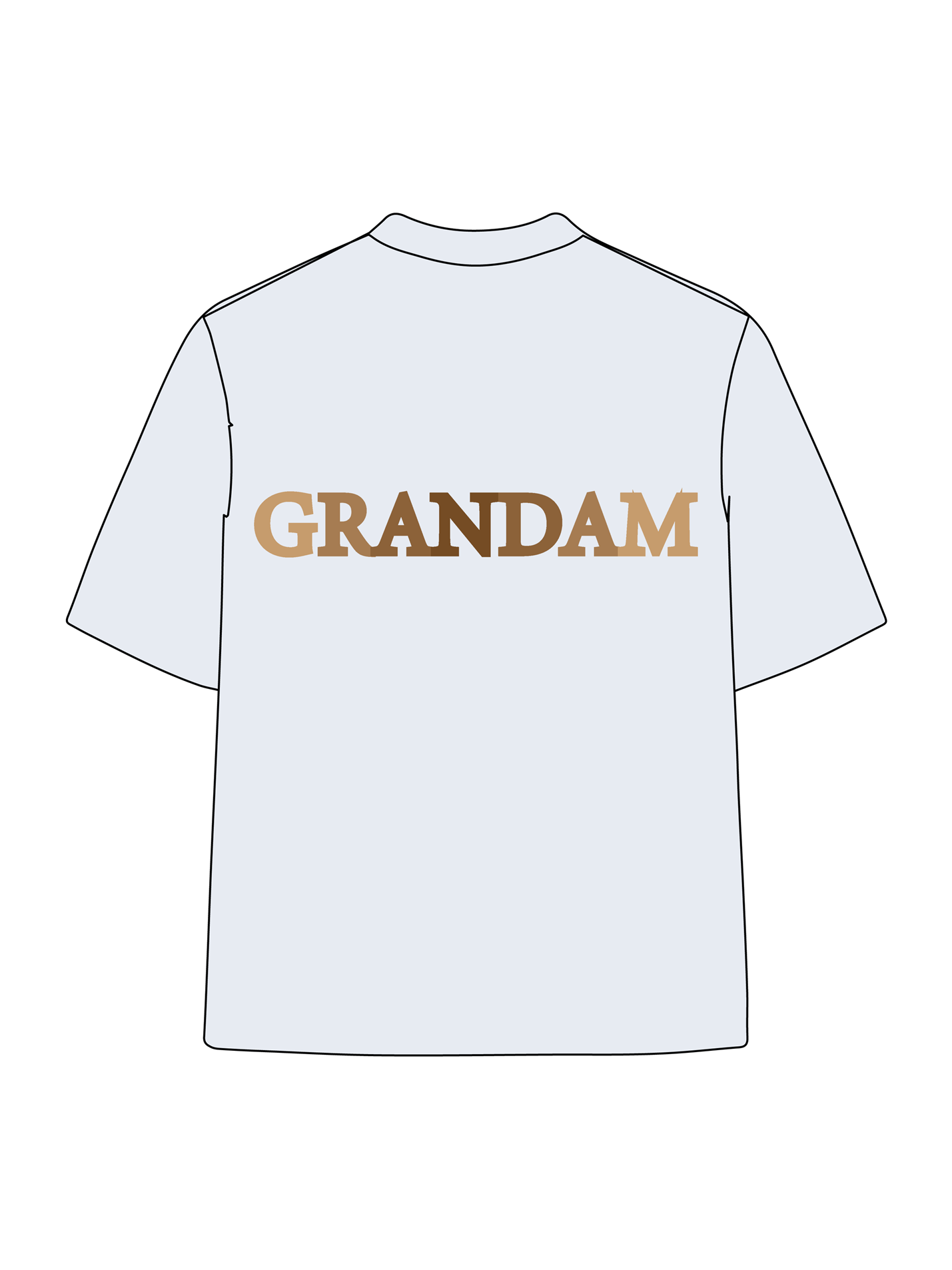 180g Sunflower Grandma Letter Printed Cotton T-shirt