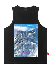 Hip Hop Cotton Printed Vest Sleeveless T-shirt