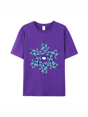 180g Mama Garland Printed Cotton T-shirt