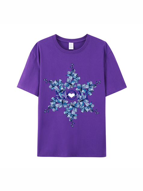 180g Mama Garland Printed Cotton T-shirt