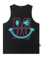 Cotton Smile Printed Vest Sleeveless T-shirt