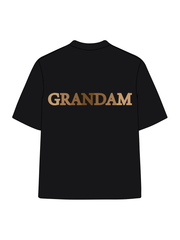 180g Sunflower Grandma Letter Printed Cotton T-shirt
