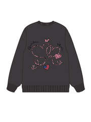 320g Leopard Print MAMA Printed Cotton Sweatshirt