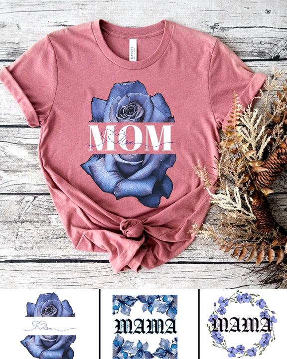 240g Rose Cotton T-shirt for Mom