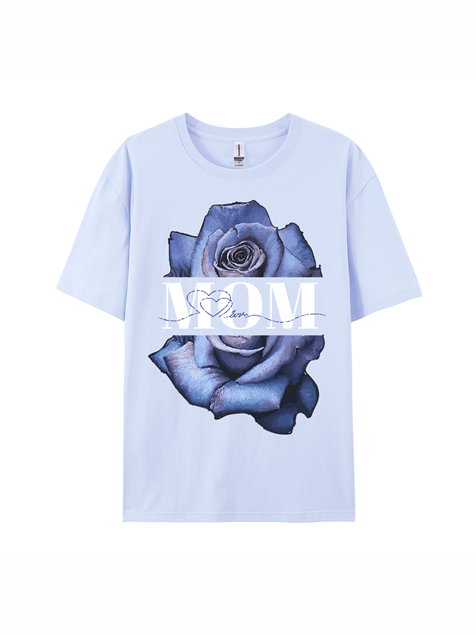180g Rose Cotton T-shirt for Mom