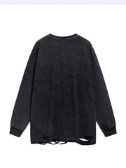 Men's Simple Necklace Long Sleeve T-shirt