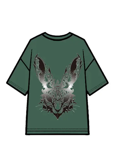 270g Cotton Easter Future Rabbit Printed Wash Old T-shirt