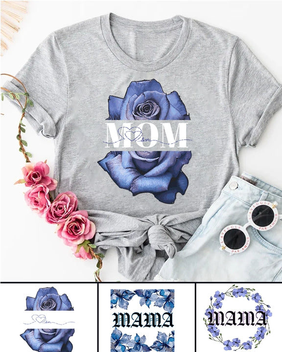 240g Rose Cotton T-shirt for Mom