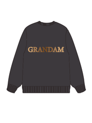320g Sunflower Grandma Letter Printed Cotton Sweatshirt