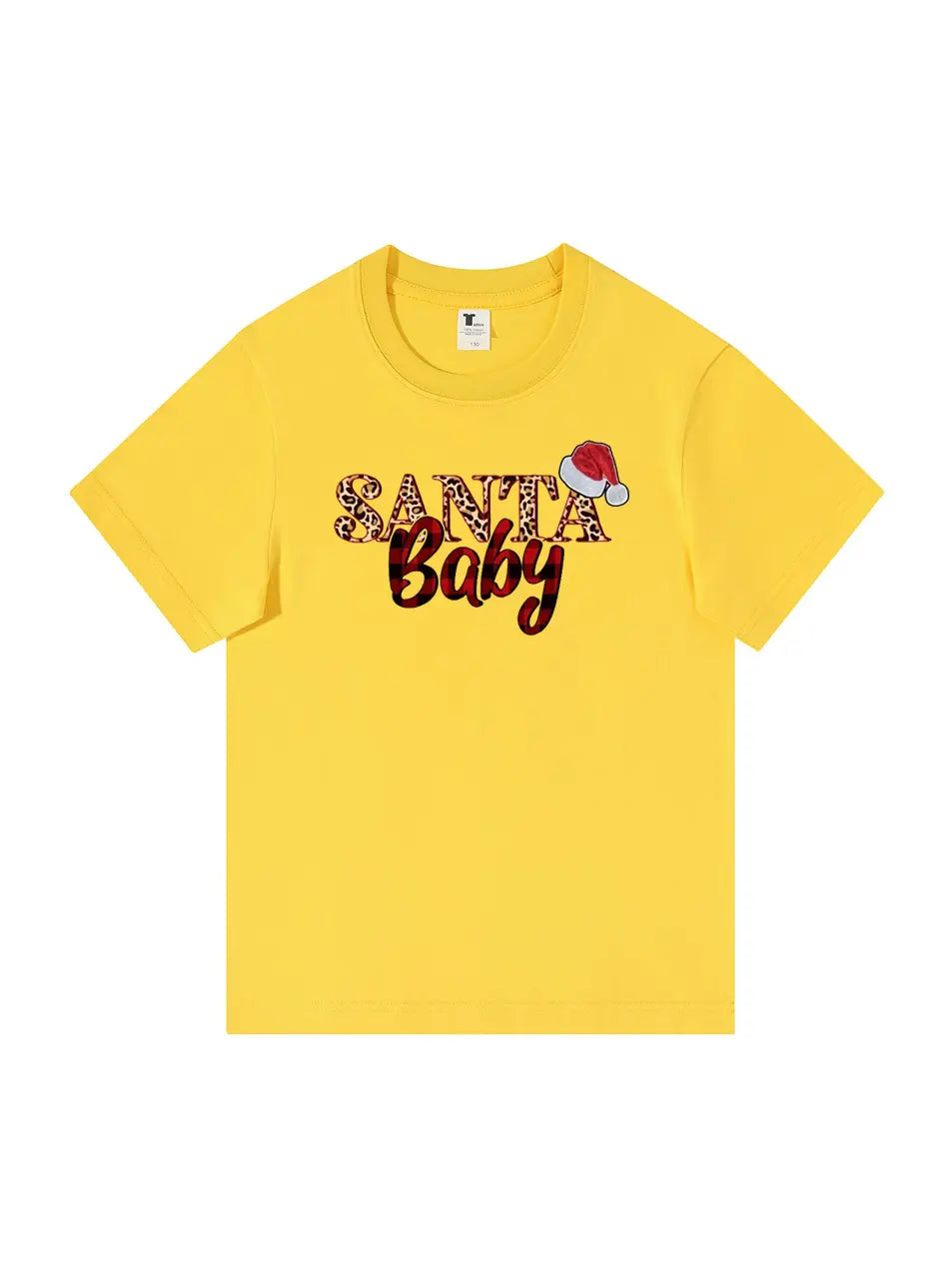 Custom Santa Baby Christmas Cotton T-Shirt Adorable and Festive Tee for Holiday Celebrations