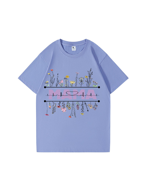 240g Floral Mama Cotton T-shirt