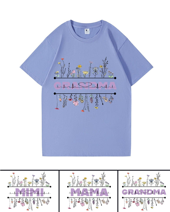 240g Floral Mama Cotton T-shirt