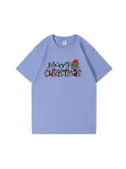 Merry Christmas Custom Cotton T-Shirt Holiday Gift for Men and Women