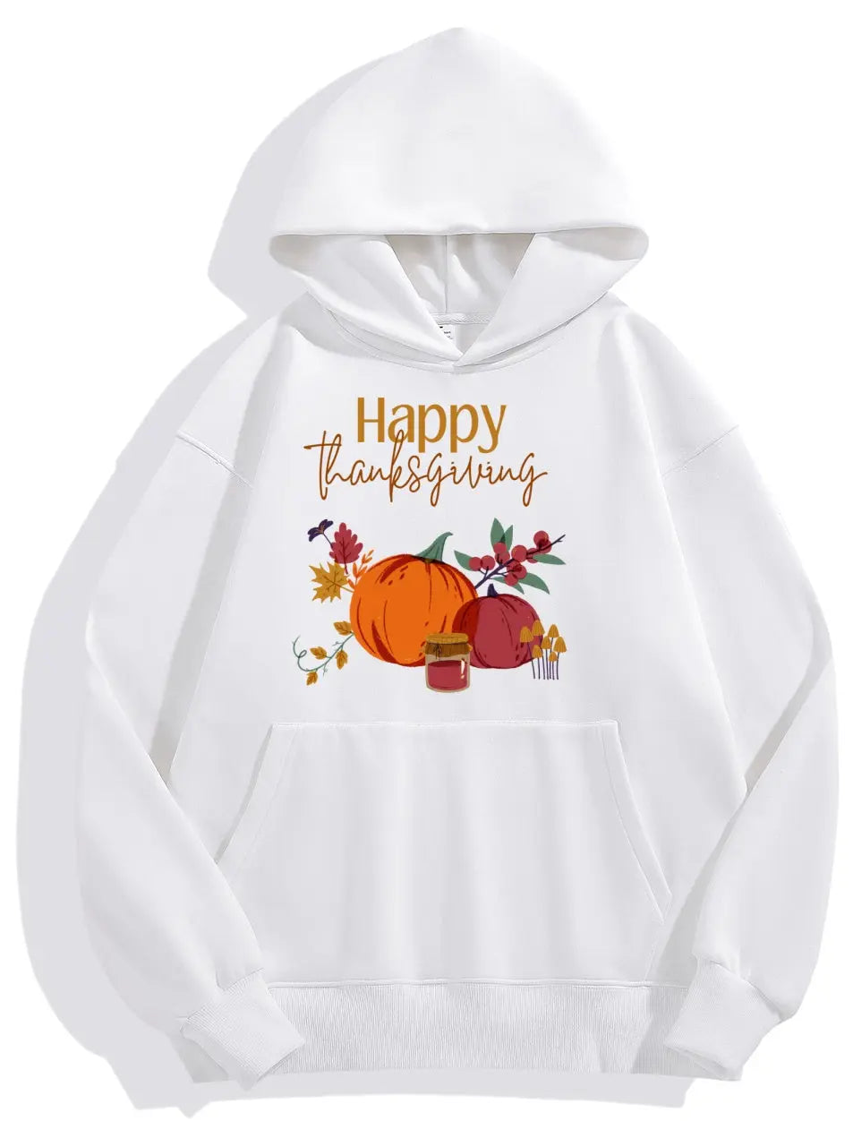 Pumpkin Thanksgiving Hoodie Sweatshirt Cozy Fall Outfit for Festive Holiday Style