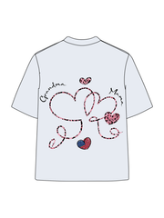 180g Leopard Print Grandma Letter Printed Cotton T-shirt