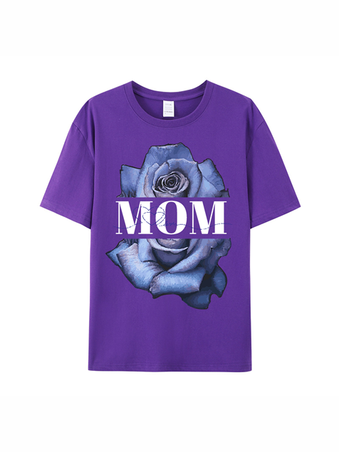 180g Rose Cotton T-shirt for Mom