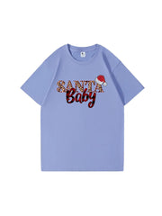 Custom Santa Baby Christmas Cotton T-Shirt  Adorable and Festive Tee for Holiday Celebrations