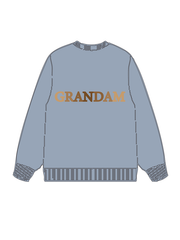 320g Sunflower Grandma Letter Printed Cotton Sweatshirt