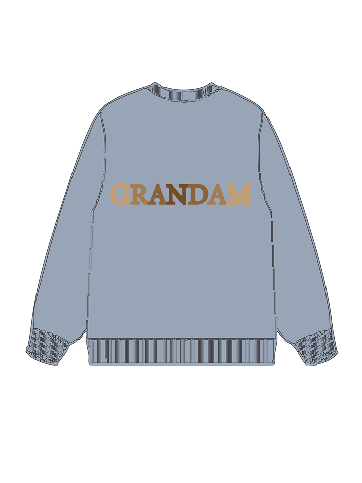 320g Sunflower Grandma Letter Printed Cotton Sweatshirt