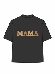 270g Sunflower Mama Letter Printed Wash Old Cotton T-shirt