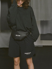 Men's Essentials Letter Printed Cotton Shorts