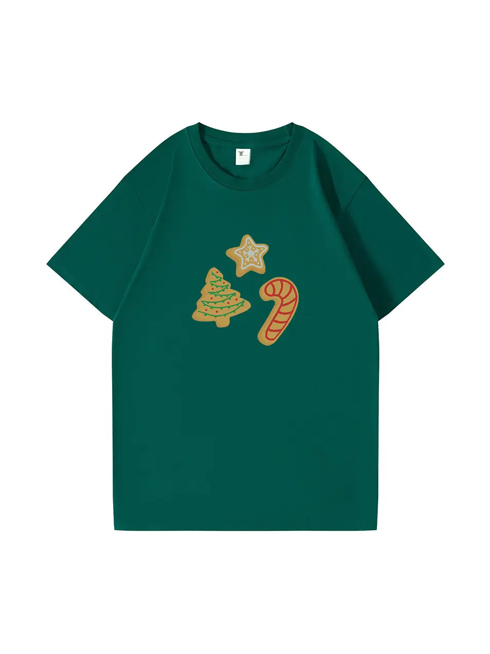 Custom Christmas Santa Cotton T-Shirt Festive Tee for Holiday Celebrations