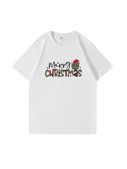 Merry Christmas Custom Cotton T-Shirt Holiday Gift for Men and Women