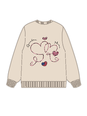 320g Leopard Print MAMA Printed Cotton Sweatshirt