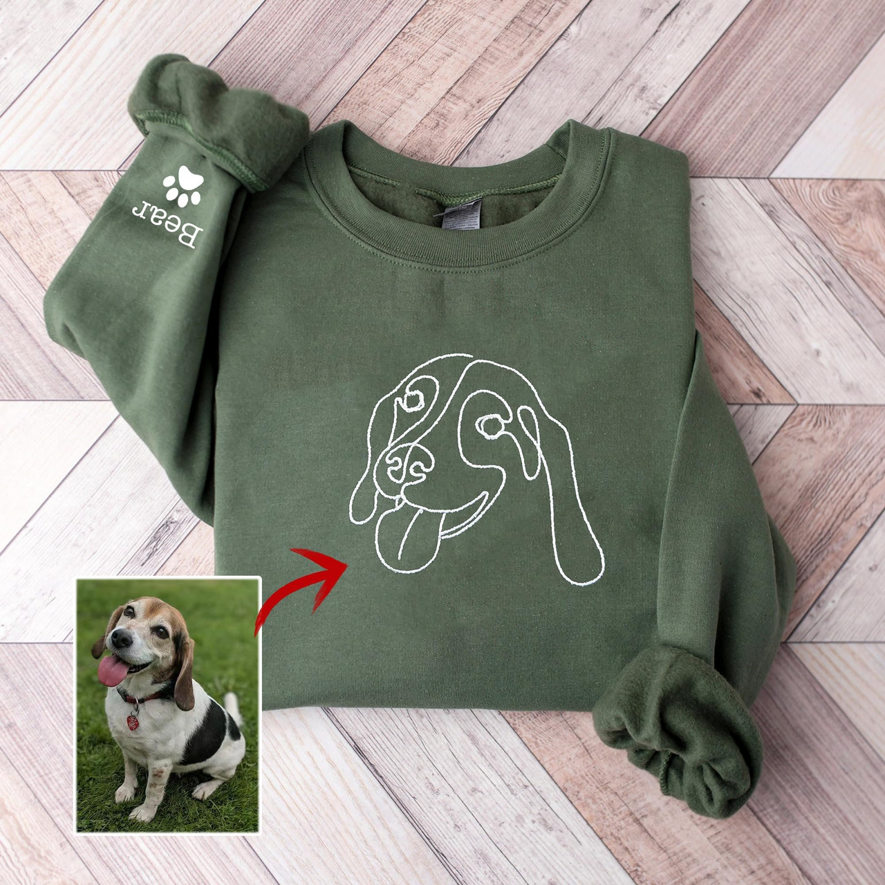 Custom Dog Pet Sweatshirt for Dog Lovers