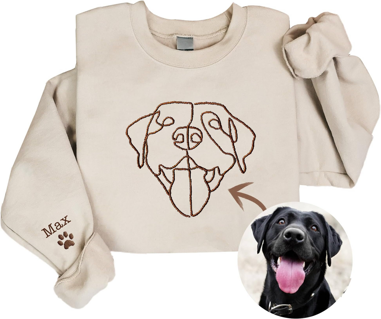 Custom Dog Pet Sweatshirt for Dog Lovers