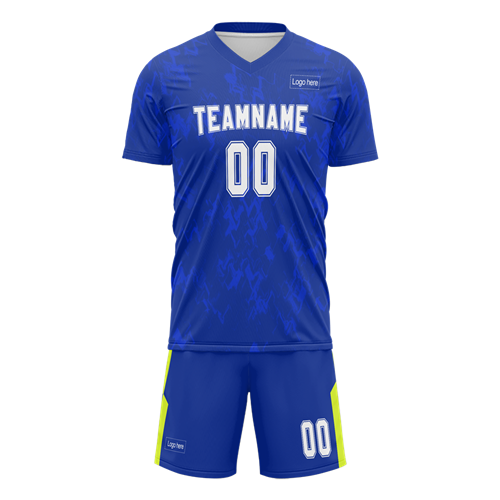 Custom Blue Soccer Uniform Jersey